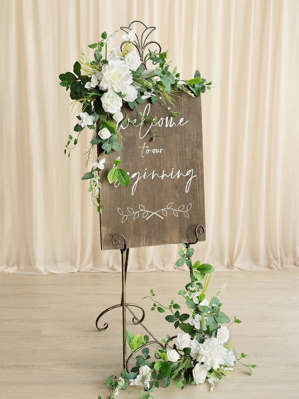 Ling’s Moments Flower Sign Decor Set In May Lily & Olive 2 Piece Set